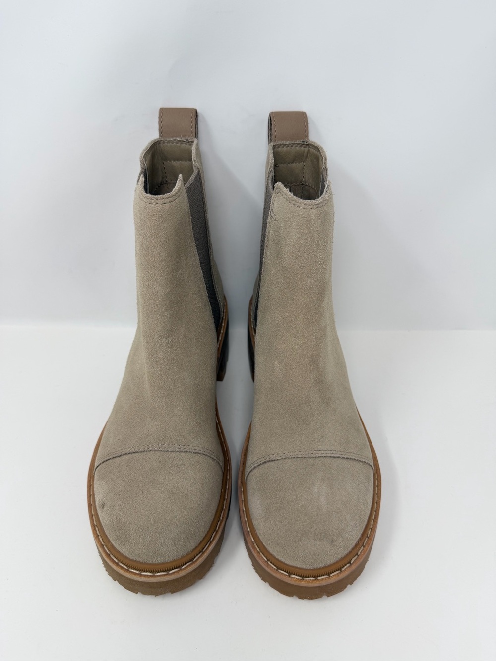 Sorel Joan Now Chelsea Boots Omega Taupe, Gum 2 Size 6.5 - Picture 3 of 12